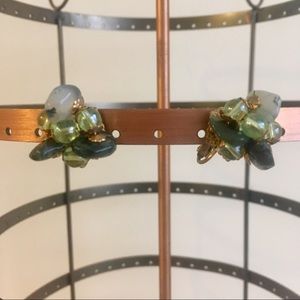 Miriam Haskell Cluster Earrings